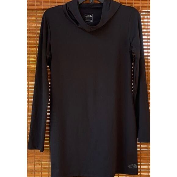 The North Face FlashDry Terra Metro Black Tunic Dress Top Hoodie Sz Small - Picture 3 of 7